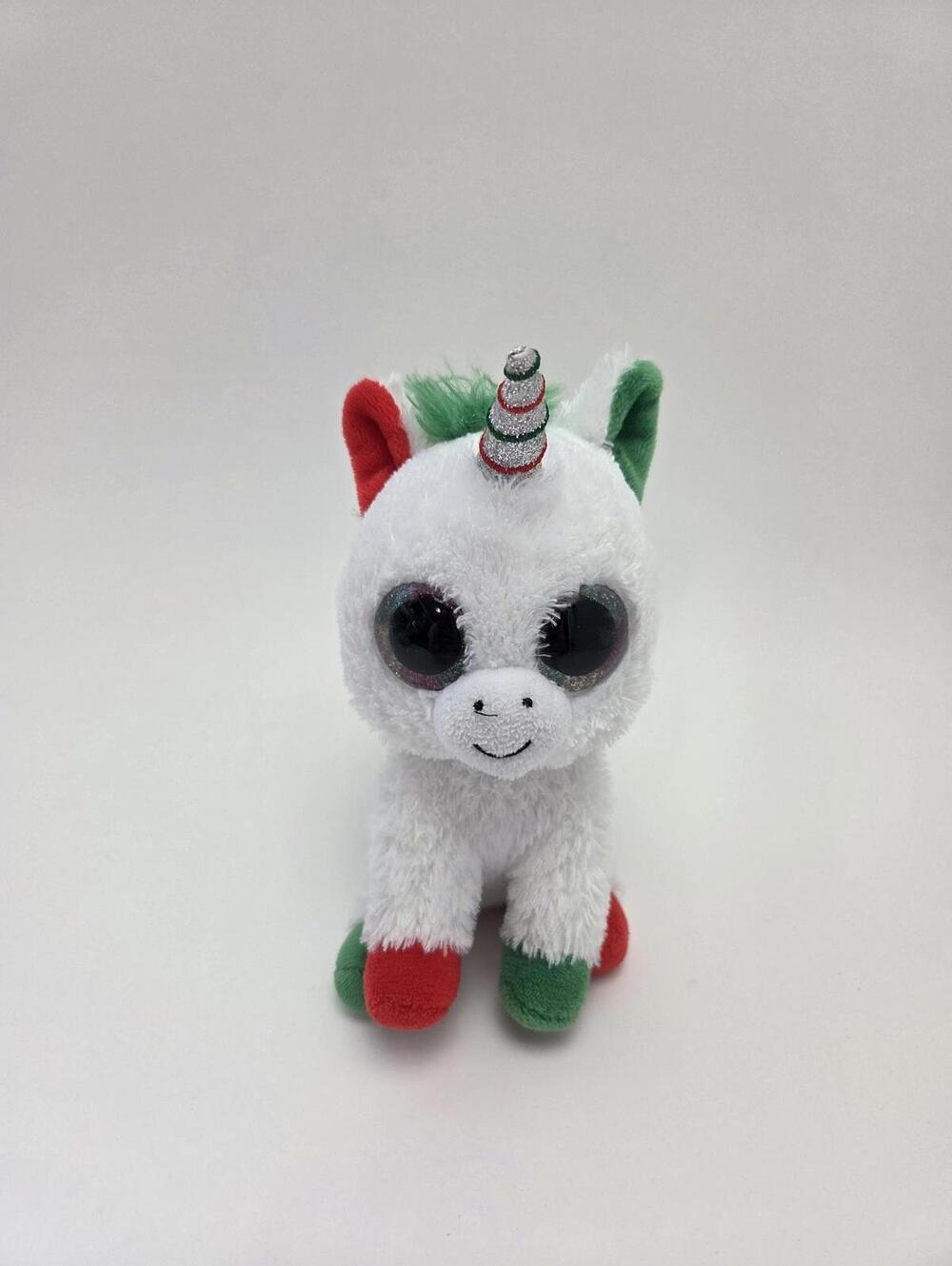 TY Beanie Boo “Candy Cane” the Holiday Unicorn - No Hang Tag (6 inch)